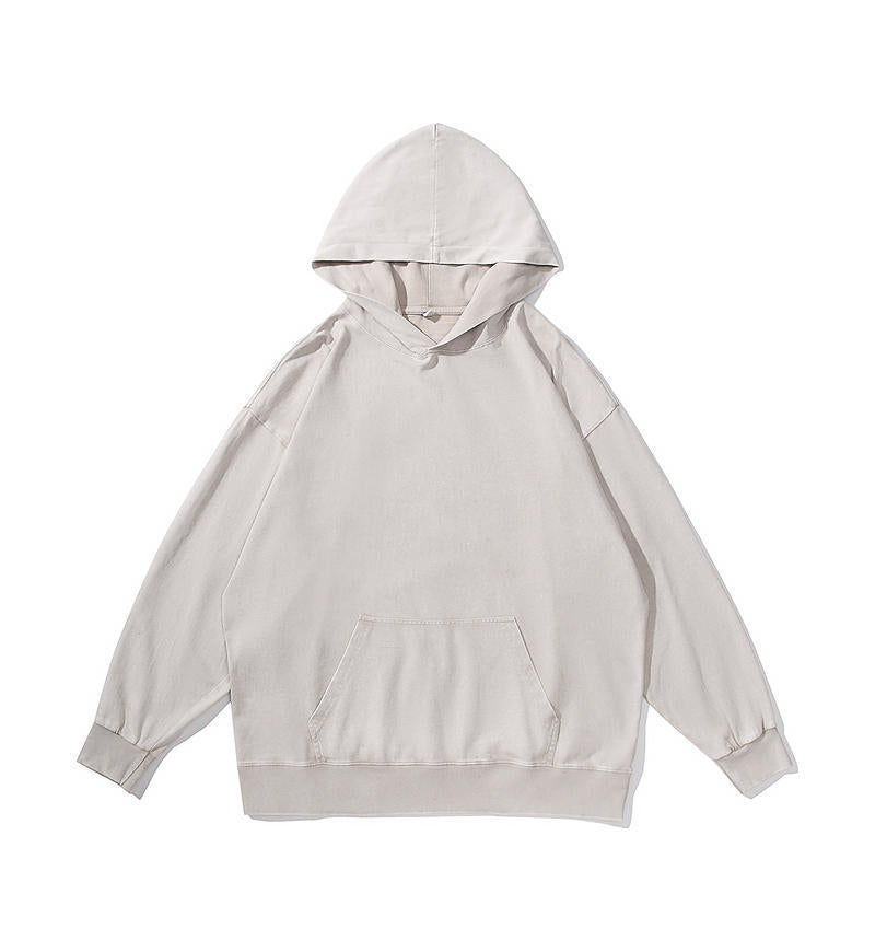 Cotton Men's And Women's Retro Washed And Worn Hooded Sweater